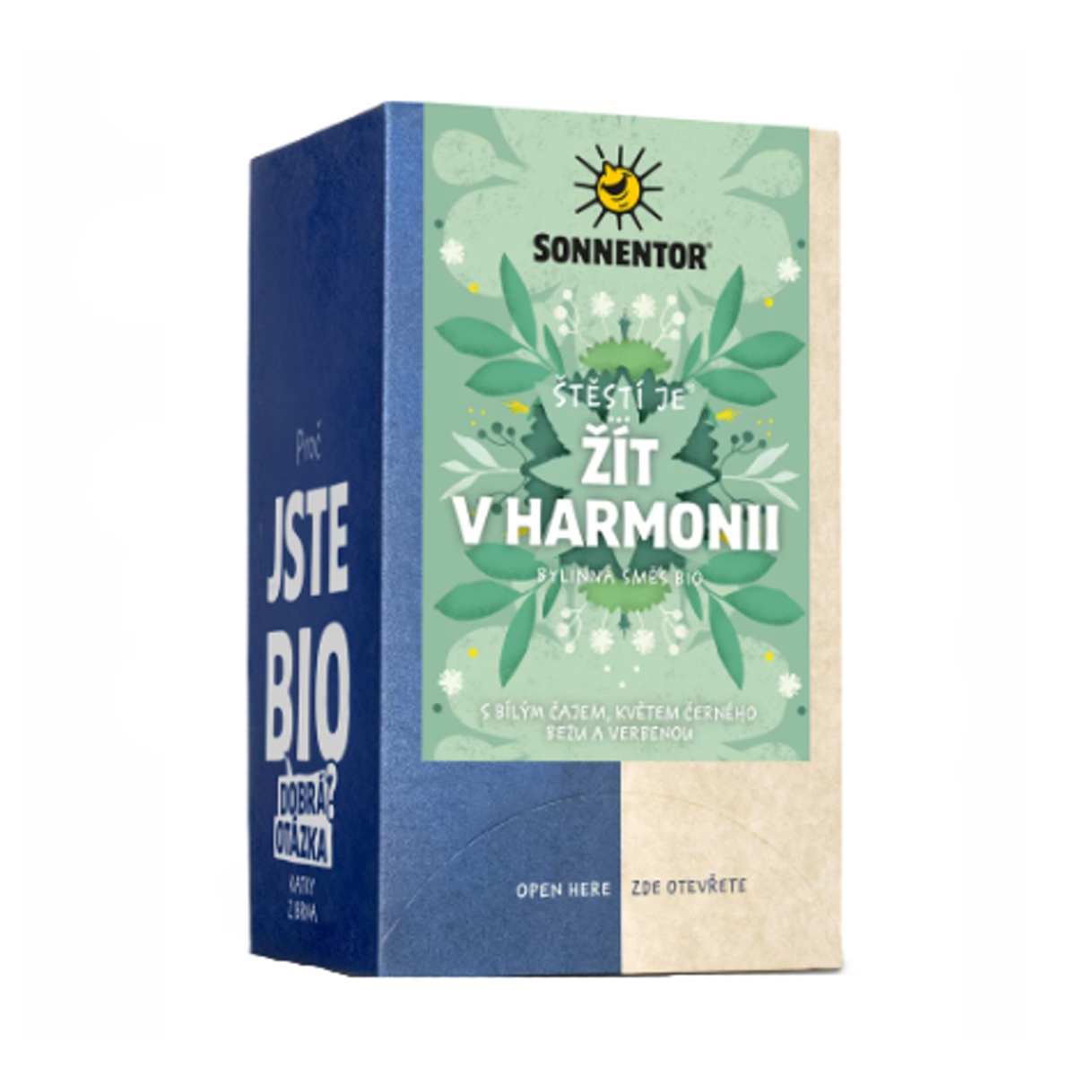Nápoje - Žít v harmonii ŠTĚSTÍ JE - bylinný čaj BIO porcovaný 18x1,5g Sonnentor
