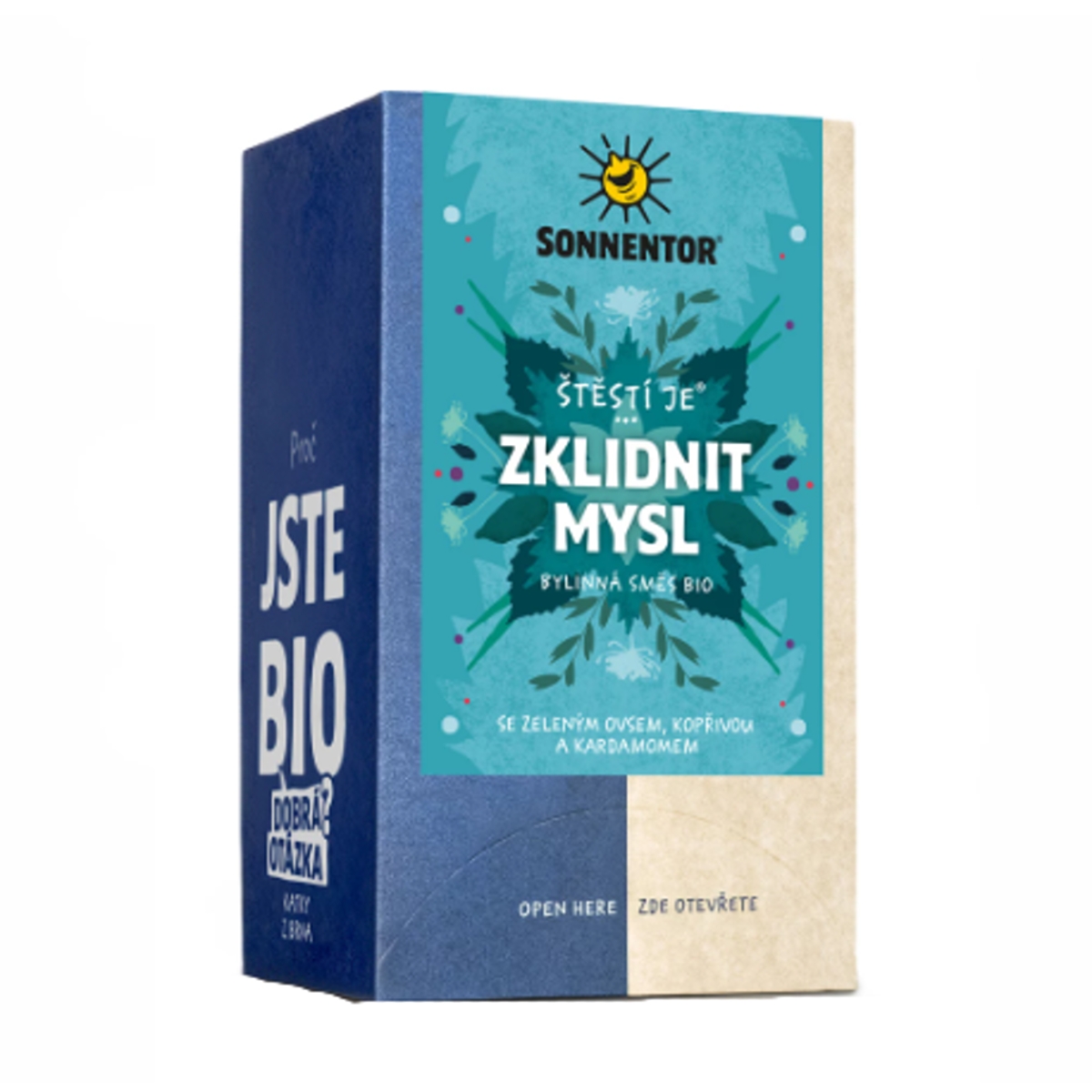 Nápoje - Zklidnit mysl ŠTĚSTÍ JE  - bylinný čaj BIO porcovaný 18x1,7g Sonnentor