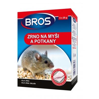 Zahradní chemie - Zrní na myši, potkany BROS 120g