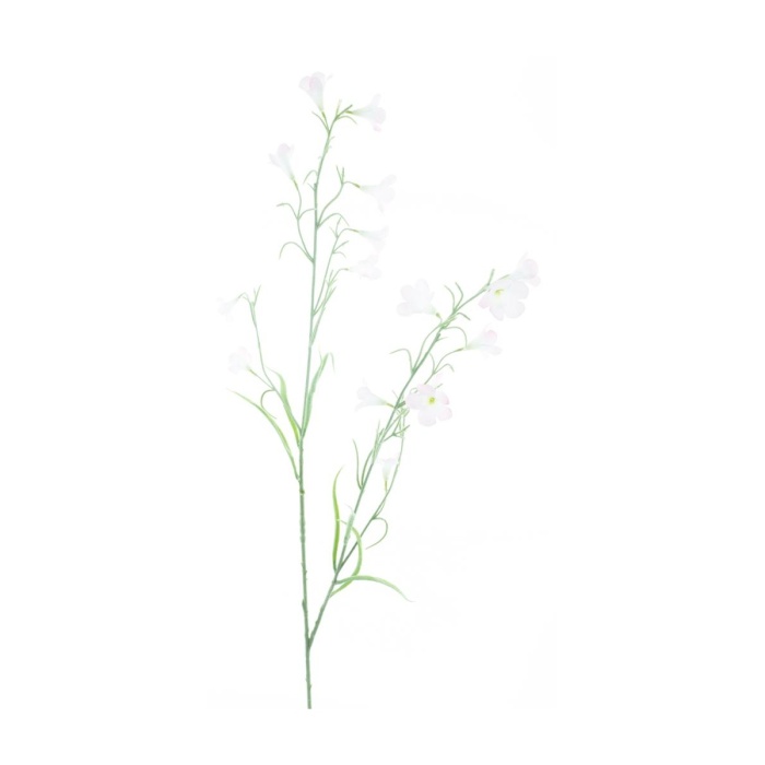 Letní umělé květiny - Zvonek řezaný umělý bílý 105cm